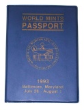 1993 BALTIMORE COIN SHOW WORLD MINTS PASSPORT BOOK