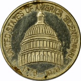 1976 INDEPENDENCE HALL GOLD TOKEN - .500 FINE GOLD