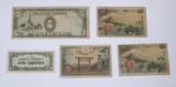 5 PIECES of WORLD CURRENCY - JAPAN & PHILIPPINES