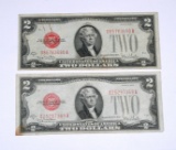 TWO (2) 1928-G $2 U.S. NOTES