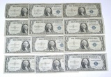 12 - SERIES 1935 $1 SILVER CERTIFICATES