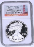 2012-S SILVER EAGLE - NGC PF70 ULTRA CAM - COIN & CURRENCY SET