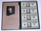 UNCUT SHEET of FOUR 1996 $20 STAR NOTES