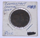 1788 CONNECTICUT COPPER - POOR CONDITION