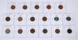 NINE (9) INDIAN CENTS - 1863 to 1906 + EIGHT (8) LINCOLNS 1941-D to 1959