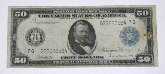 1914 $50 FEDERAL RESERVE NOTE