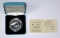 FRANCE - 1991 SILVER 100 FRANCS - SKIING - IN BOX