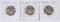MONGOLIA - THREE (3) 1981 TWENTY MONGO COINS
