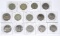 RUSSIA - 14 LARGE COINS - ONE ROUBLE to 5 ROUBLES