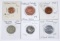 CABO VERDE, COOK ISLANDS, FALKLAND ISLANDS - SIX (6) COINS