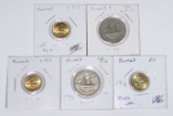 KUWAIT - FIVE (5) COINS