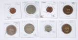 LIBERIA - EIGHT (8) COINS in 2x2 HOLDERS