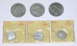 POLAND - SIX (6) SILVER COINS from the 1930's