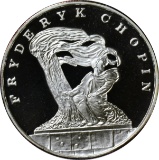 POLAND - 1990 SILVER PROOF 100,000 ZLOTYCH - CHOPIN