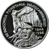 POLAND - 1994 SILVER PROOF WARSAW UPRISING 300,000 ZLOTYCH