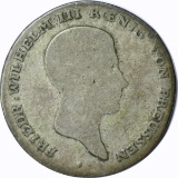 PRUSSIA - 1816-B 1/6th SILVER THALER