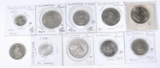 SWITZERLAND - TEN LARGE COINS - 29 FRANKS TOTAL