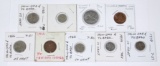 TRINIDAD & TOBAGO - NINE (9) COINS