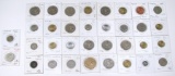 URUGUAY - 34 COINS including TWO (2) SILVER COINS