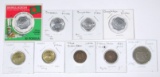 BANGLADESH, MAHAWELI, NEPAL, TONK INDIAN STATE - 9 COINS
