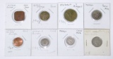 BORNEO, MALAYA, MALAYSIA - EIGHT (8) COINS