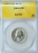 1936-D WASHINGTON QUARTER - ANACS AU50