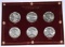 DENVER MINT SILVER DOLLARS in HOLDER - 6 COINS