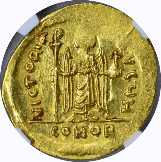 BYZANTINE - PHOCAS GOLD AV SOLIDUS - 602-610 AD - NGC MS DETAILS