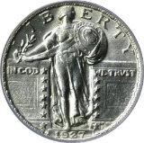 1927 STANDING LIBERTY QUARTER - ANACS AU58