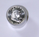 18 PROOF FRANKLIN HALVES in TUBE