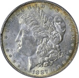 1887/6 MORGAN DOLLAR - PCGS MS63