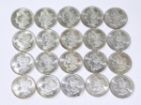 ROLL of 20 UNCIRCULATED MORGAN DOLLARS from 1880 to 1898