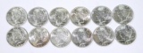 12 UNCIRCULATED 1922 PEACE DOLLARS