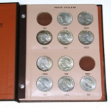 PARTIAL SET of PEACE DOLLARS in ALBUM - 1922 to 1935 - 12 COINS