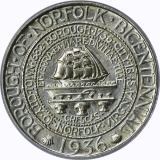 1936 NORFOLK COMMEMORATIVE HALF - ANACS MS63