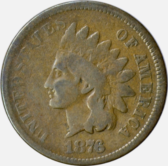 1876 INDIAN CENT