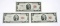 THREE (3) RED SEAL $2 NOTES - 1953-A + (2) 1963