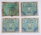 GERMANY & FRANCE - FOUR (4) SERIES 1944 MILITARY PAYMENT CERTIFICATES
