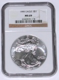 1999 SILVER EAGLE - NGC MS69