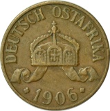 GERMAN EAST AFRICA - 1906 ONE HELLER