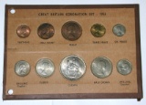 GREAT BRITAIN - 1953 CORONATION SET in OLD MEGHRIG HOLDER