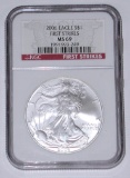 2006 SILVER EAGLE - NGC MS69 - FIRST STRIKES