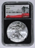 2017 SILVER EAGLE - NGC MS69 - BLACK HOLDER