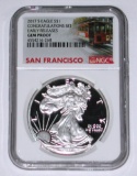 2017-S CONGRATULATIONS SET SILVER EAGLE - NGC GEM PROOF - EARLY RELEASES