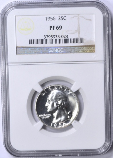 1956 WASHINGTON QUARTER - NGC PF69