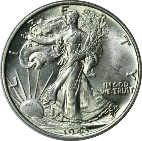 1943 WALKING LIBERTY HALF - UNCIRCULATED