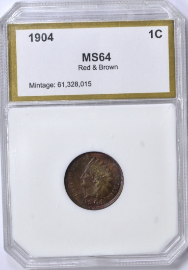 1904 INDIAN CENT - PCI MS64 RB