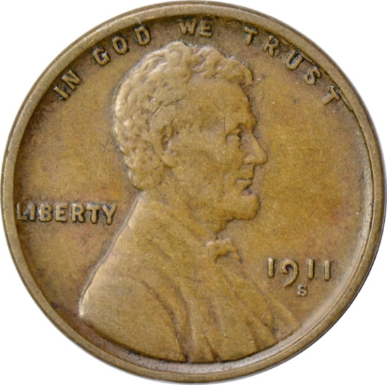 1911-S LINCOLN CENT