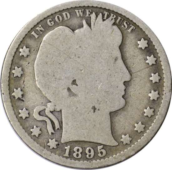 1895-S BARBER QUARTER