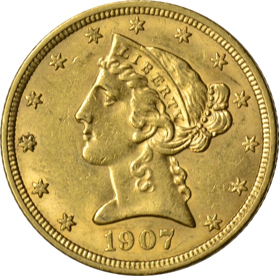 1907-D $5 LIBERTY GOLD PIECE